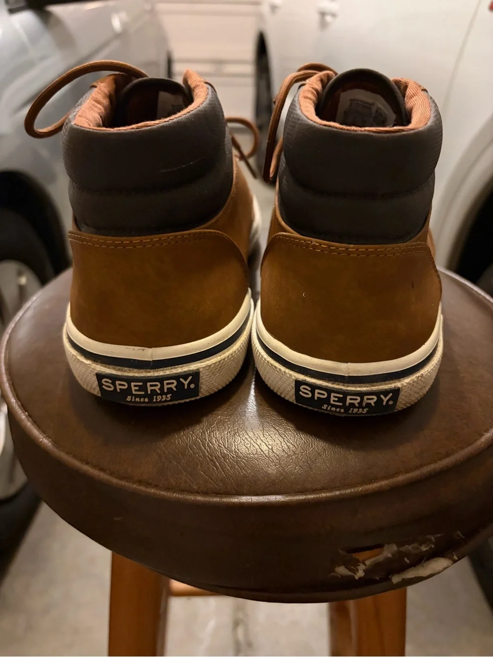 Sperry Men's Brown Casual High-Top Sneakers